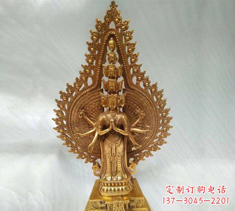 内江铸铜千手观音寺庙佛像