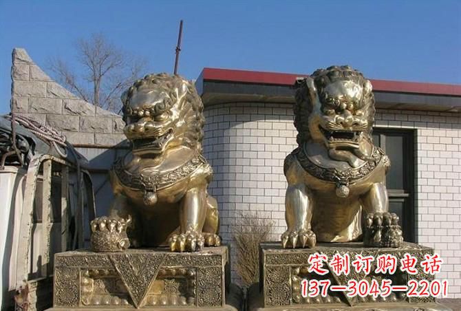 内江铸铜狮子雕塑