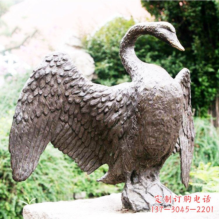 内江铸铜天鹅雕塑