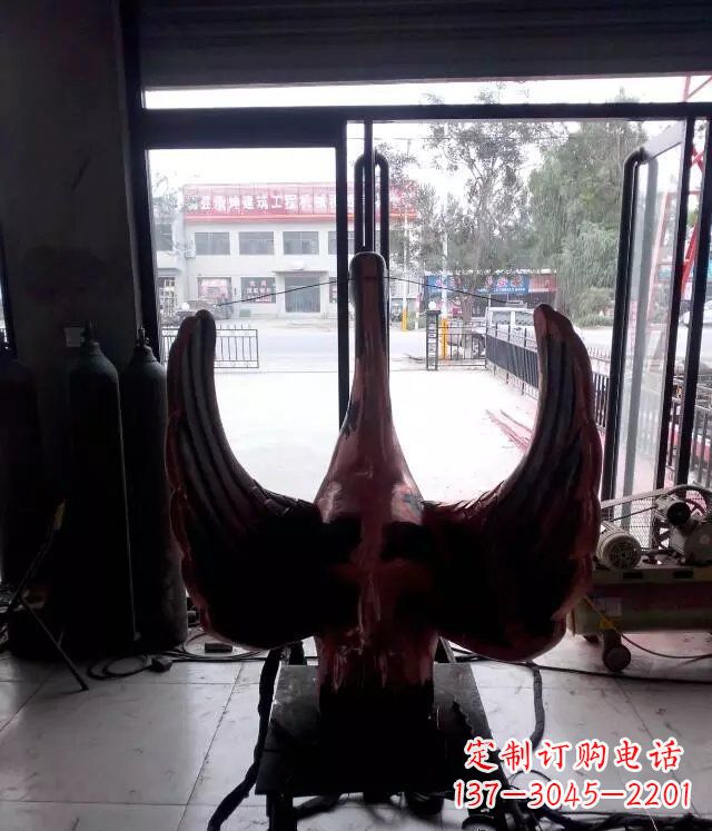内江铸铜天鹅公园动物铜雕 (2)