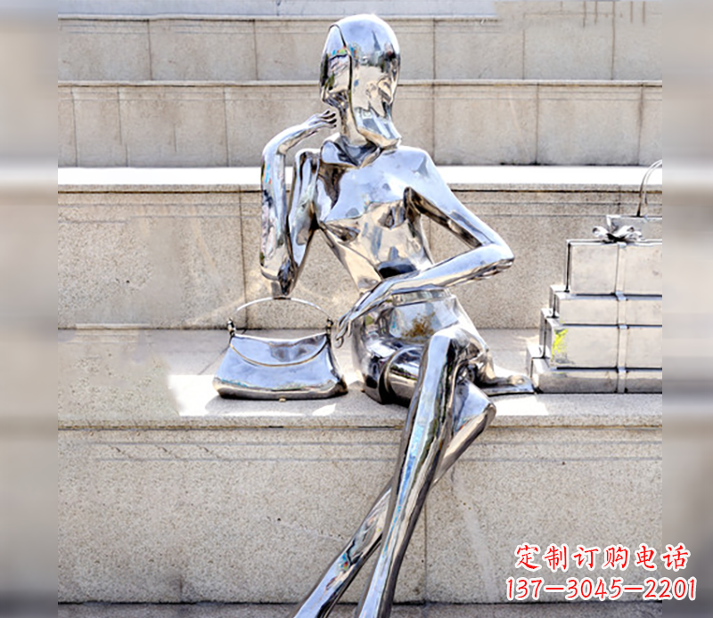 内江不锈钢美女购物造型