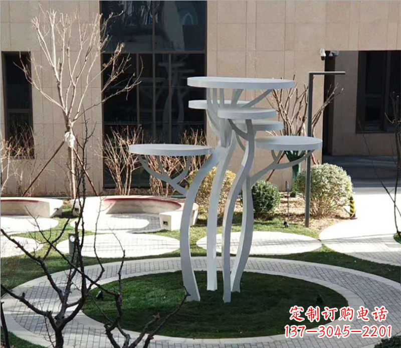 内江不锈钢蘑菇景观雕塑
