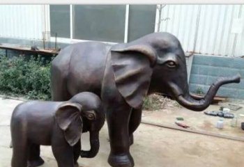 内江铸铜公园大象雕塑