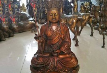 内江坐式地藏菩萨铜雕