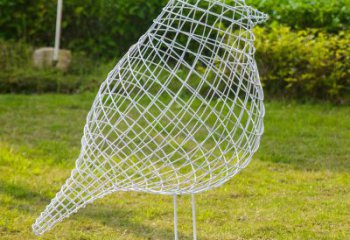 内江公园不锈钢镂空创意户外大型小鸟雕塑